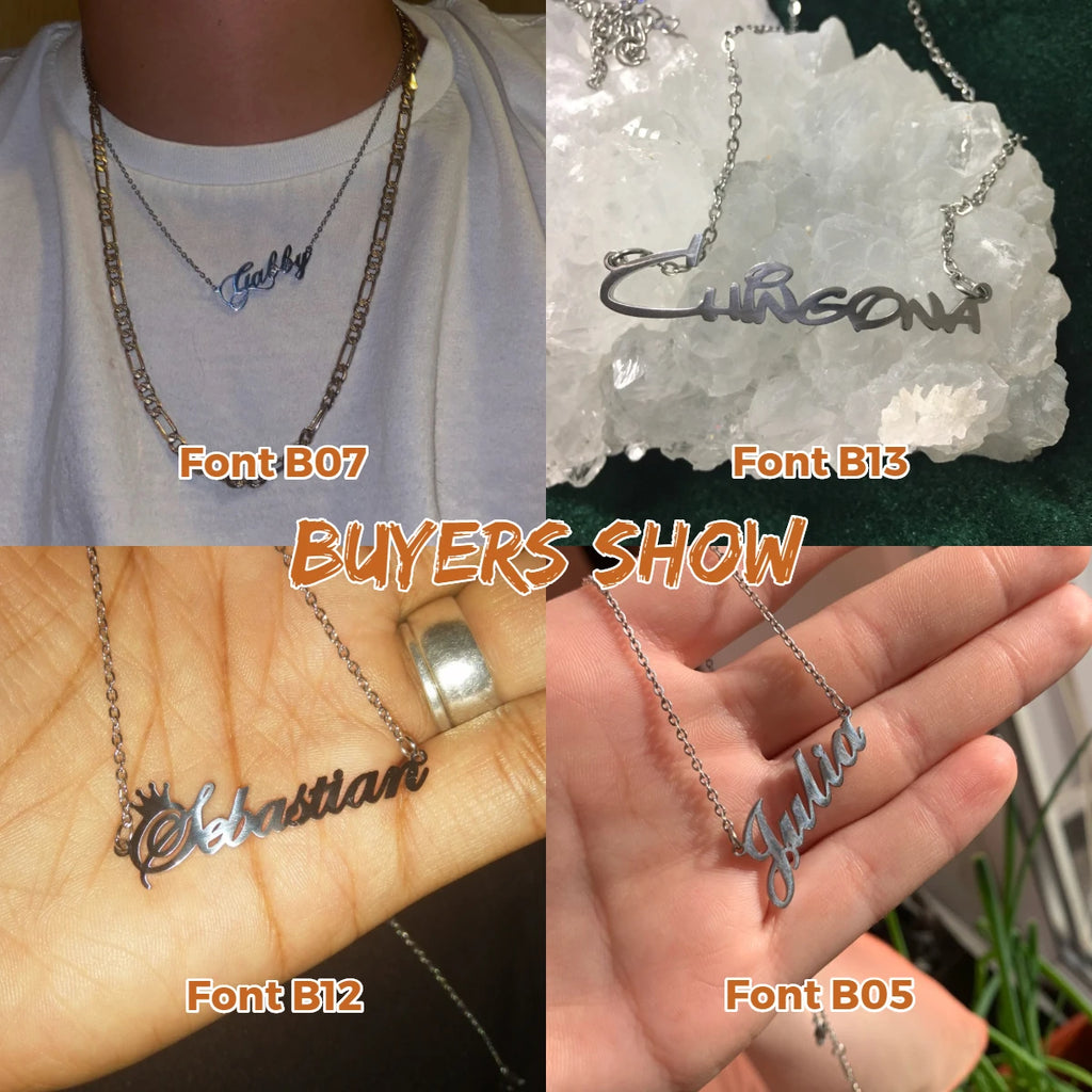 JED Jewelry Custom Name Necklace Personalized Golden Choker Stainless Steel Necklace For Women Man Customized Jewelry Weddings Gifts