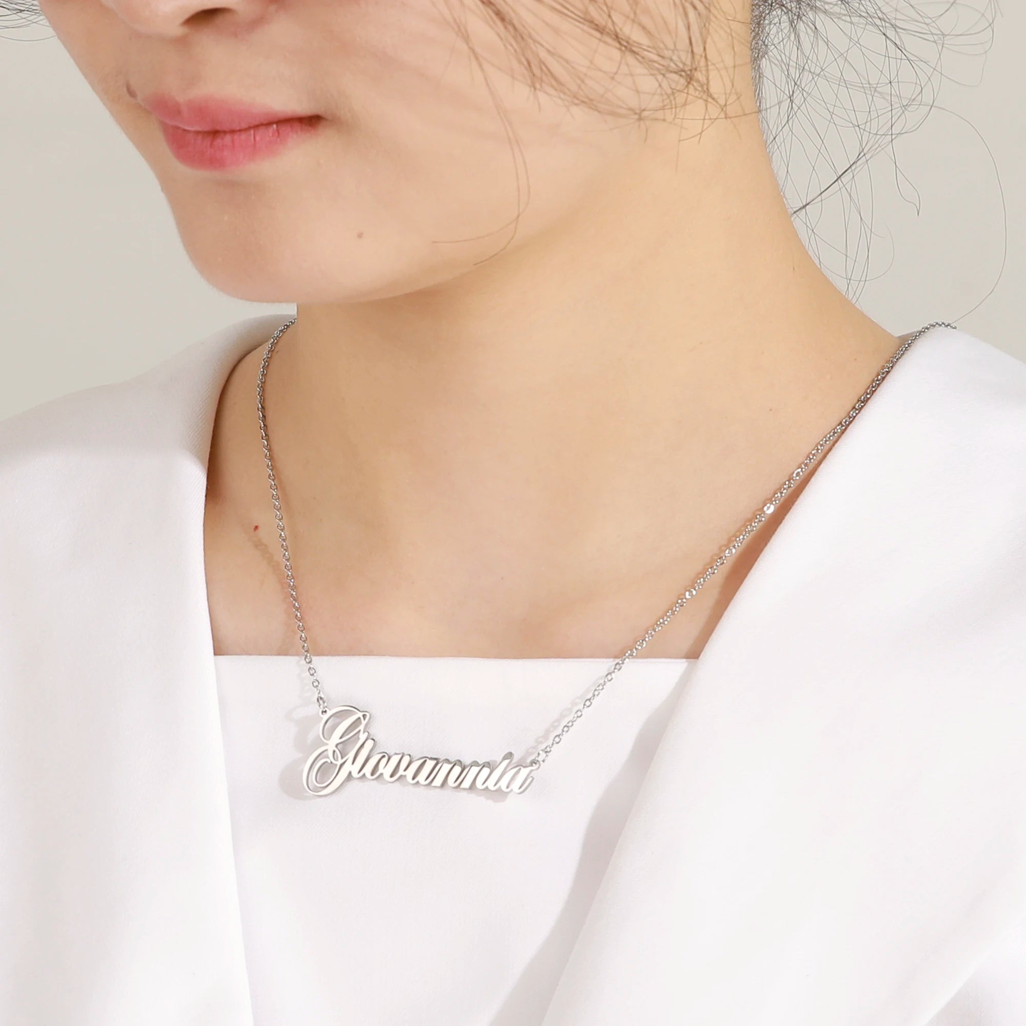 JED Jewelry Custom Name Necklace Personalized Golden Choker Stainless Steel Necklace For Women Man Customized Jewelry Weddings Gifts